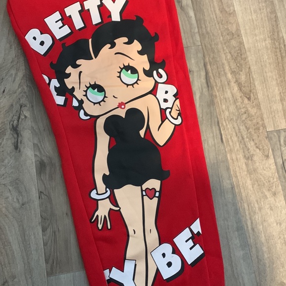 Betty Boop Graphic Sweatpants Brand New Size M - Picture 2 of 8